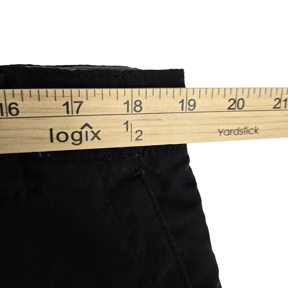 Plugg Black Mid Rise Flat Front Utility Hiking Outdoor Men's Cargo Shorts 38 - Picture 5 of 6